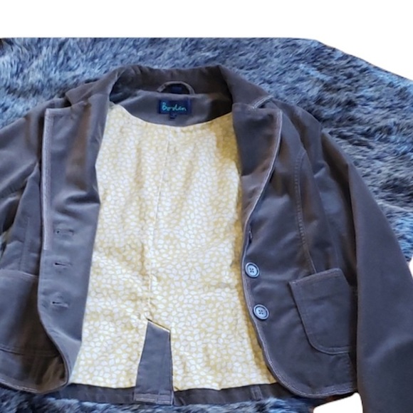 Boden Velvety Chocolate Brown Jacket Blazer 10 - Picture 8 of 11